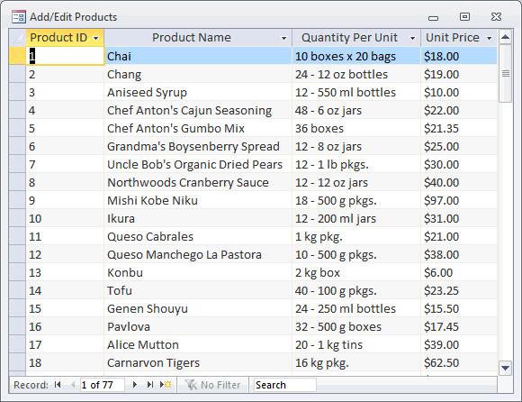 Datasheet | Cách tạo Form trong Access